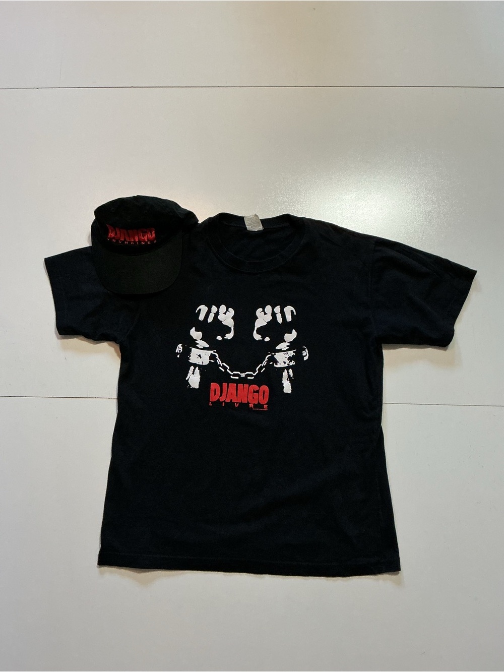 Django Unchained Quentin Tarantino Jamie Foxx Movie Film Promo T-Shirt + Hat